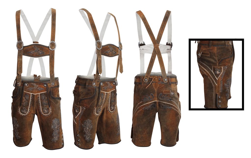 Lederhose uomo   Pantaloni tradizionali autentici Premium Immagine del prodotto 
