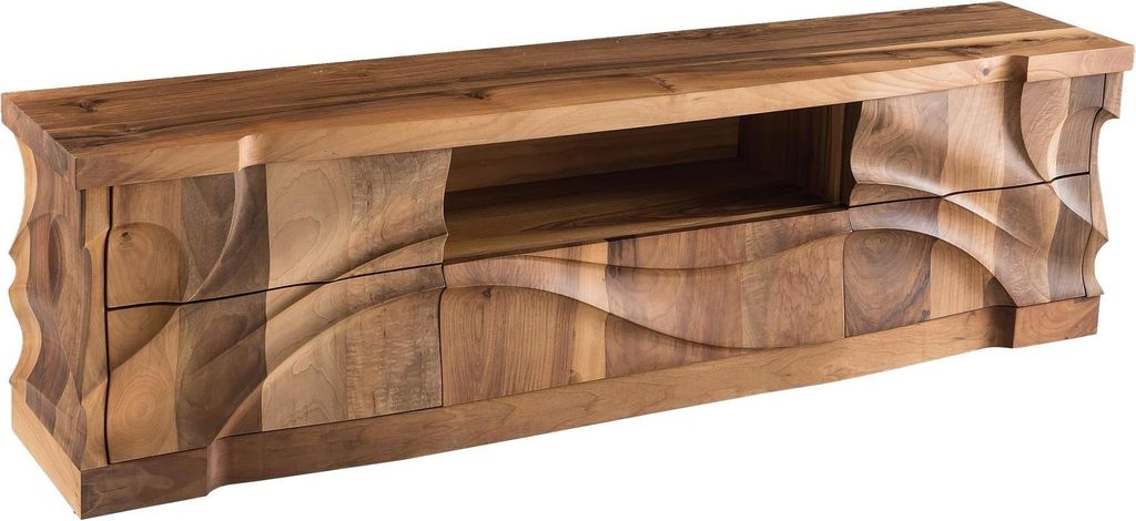 Elegantes braunes Holz Konsolmöbel in zeitlosem Design