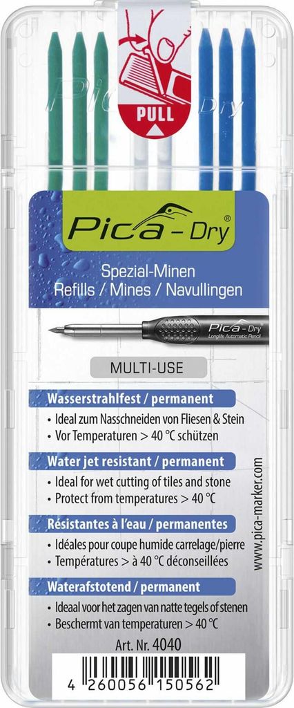 Pica DRY Set di 8 mine speciali resistenti all'acqua ( 4040 Immagine del prodotto 