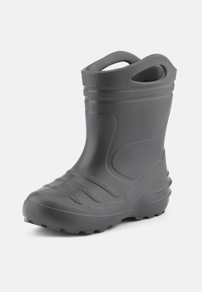 Ladeheid Kinder Mädchen Jungen federleichte Eva Thermo Gummistiefel gefüttert KL051 (Graphite, 24)