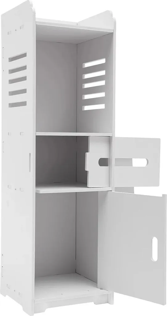 Meuble salle de bain en composite bois-PVC étanche avec 4 niveaux