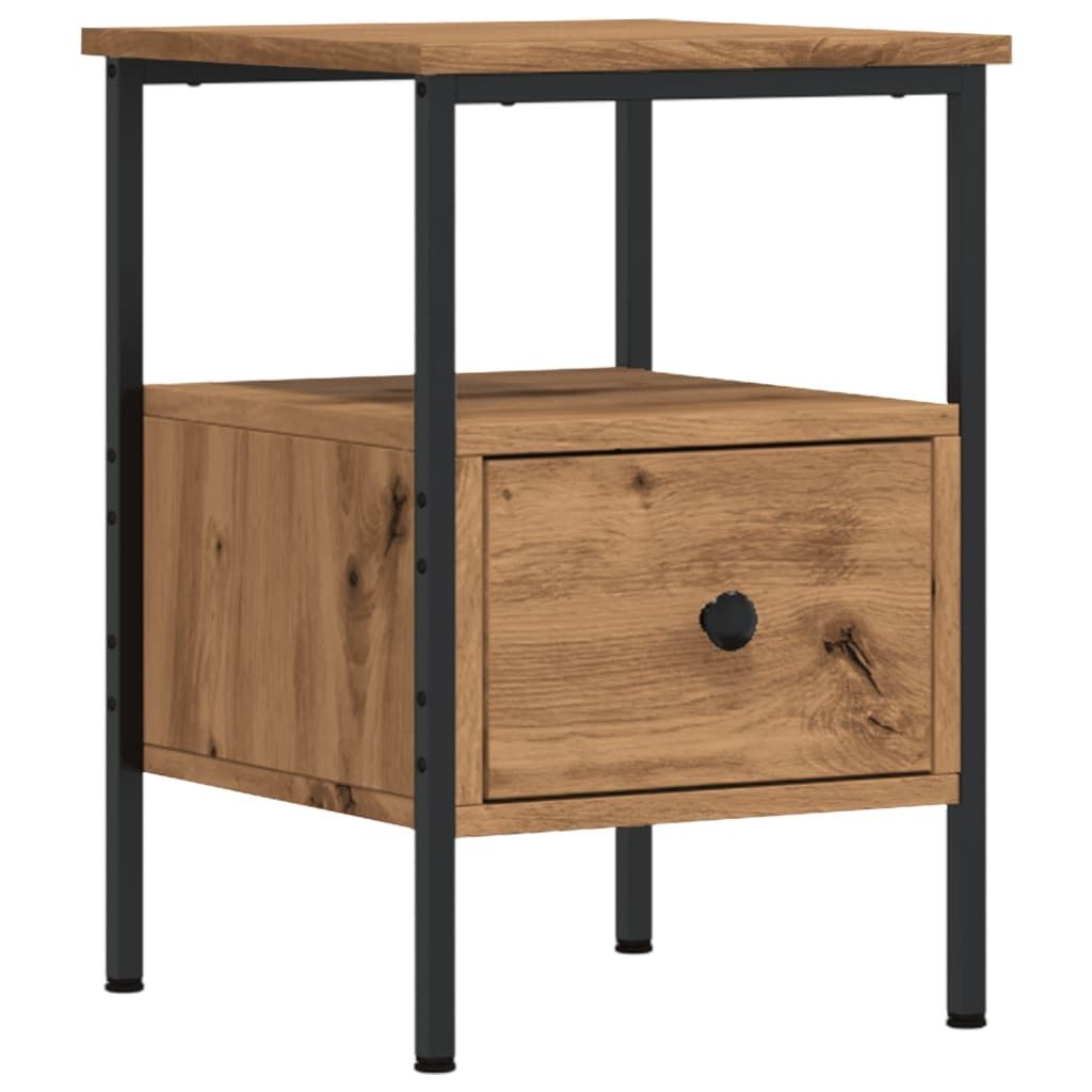 "im Sonderangebot"Nachttisch für Schlafzimmer - elegantes Design - Nachtkommode - Artisan-Eiche 34x36x50cm Holzwerkstoff - Nachttische & -schränk...