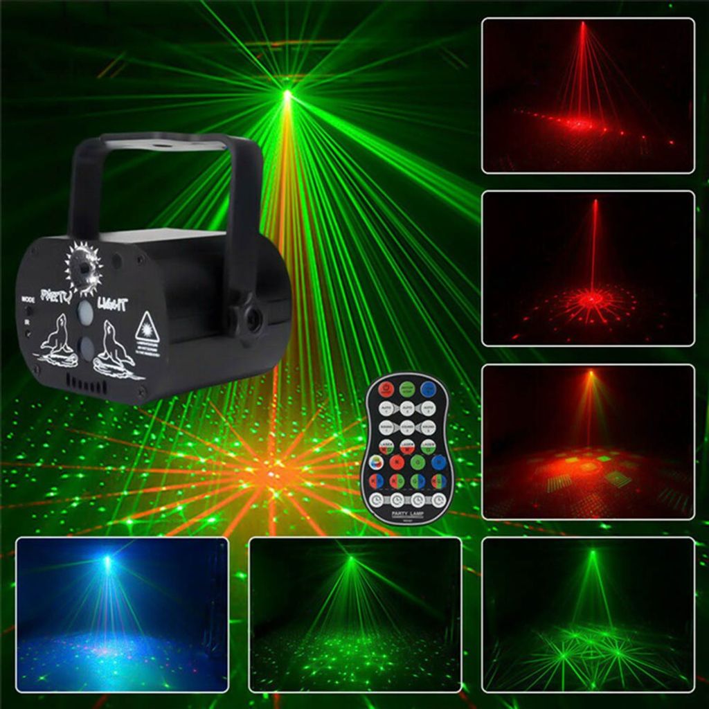 Laser Projektor Bühnenlicht LED RGB Beleuchtung Party KTV DJ Disco Lampe DE 