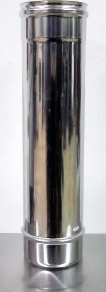 Tubo a parete singola in acciaio inox 304 - Diametro 300 mm - Lunghezza 50 cm