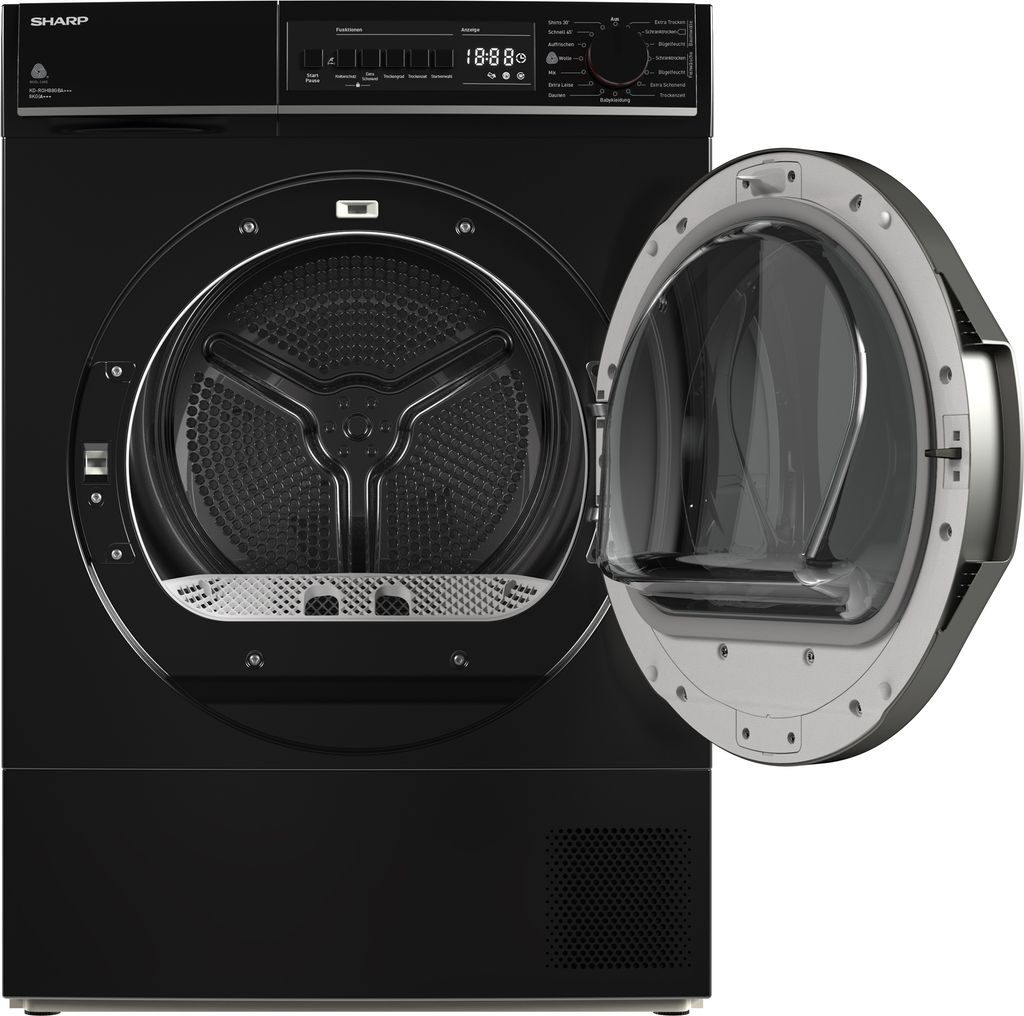 Sharp Wärmepumpentrockner 8kg Innenbeleuchtung Produktbild 4