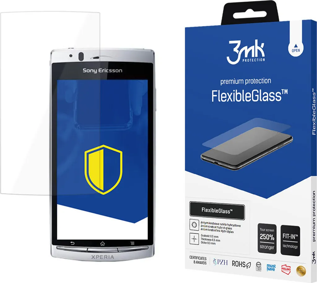 Vetro Flessibile 3Mk per Sonyericsson Xperia Arc S - Protezione Display