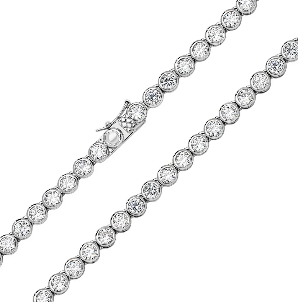 Chaine Argent 925 Massif 43cm - Largeur 6mm Finition Haute Brillance