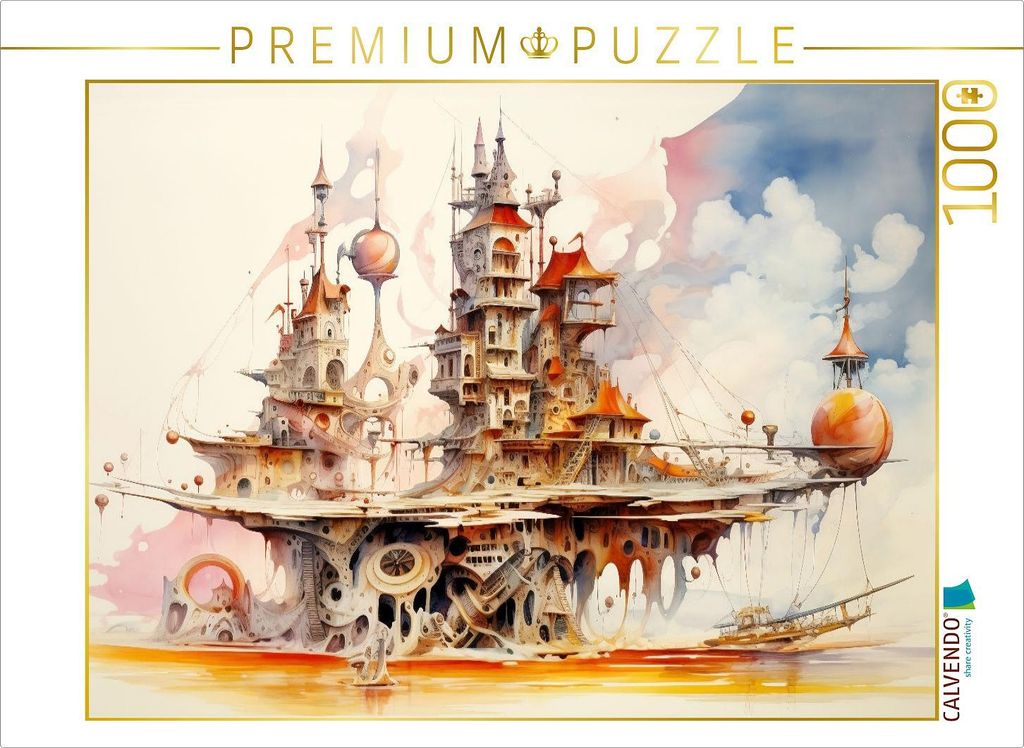 CALVENDO Puzzle Ein Motiv aus dem Kalender "Kuriose Häuser" | 1000 Teile Lege-Größe 64x48cm Foto-Puzzle für glückliche Stunden