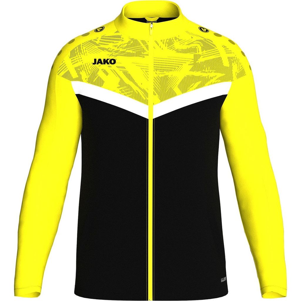 Jako Iconic Polyesterjacke Herren - Schwarz / Soft Yellow