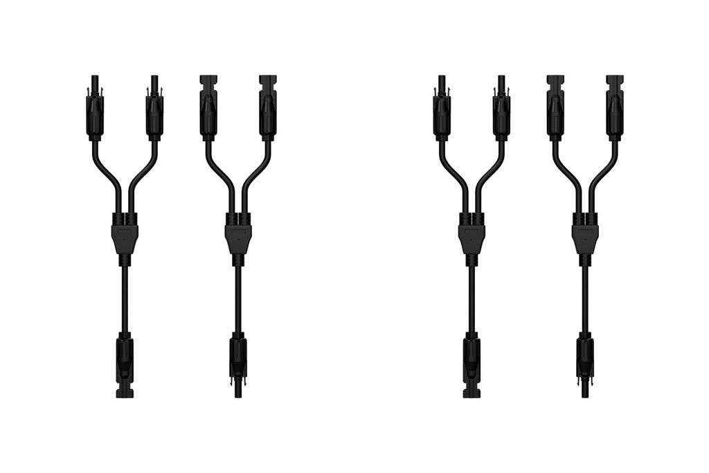 Y-Solarkabel Splitter – 2 Sätze (4 Stück) – MC4 Y-Adapter Kabel für Solarpanel, PV-Verteiler,von Powerness (0% MwSt)