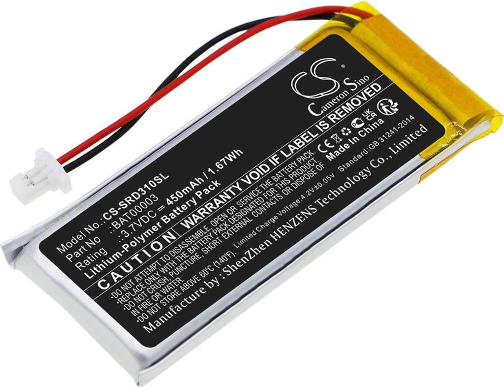 Akku für Cardo Q1, Q3, und andere , 450 mAh, Li-Pol