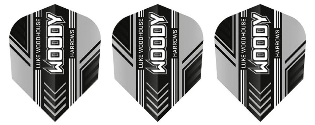 Harrows - Dart Flights "Prime", Federn 3er-Pack PP6387 (Einheitsgröße) (Grau/Schwarz)