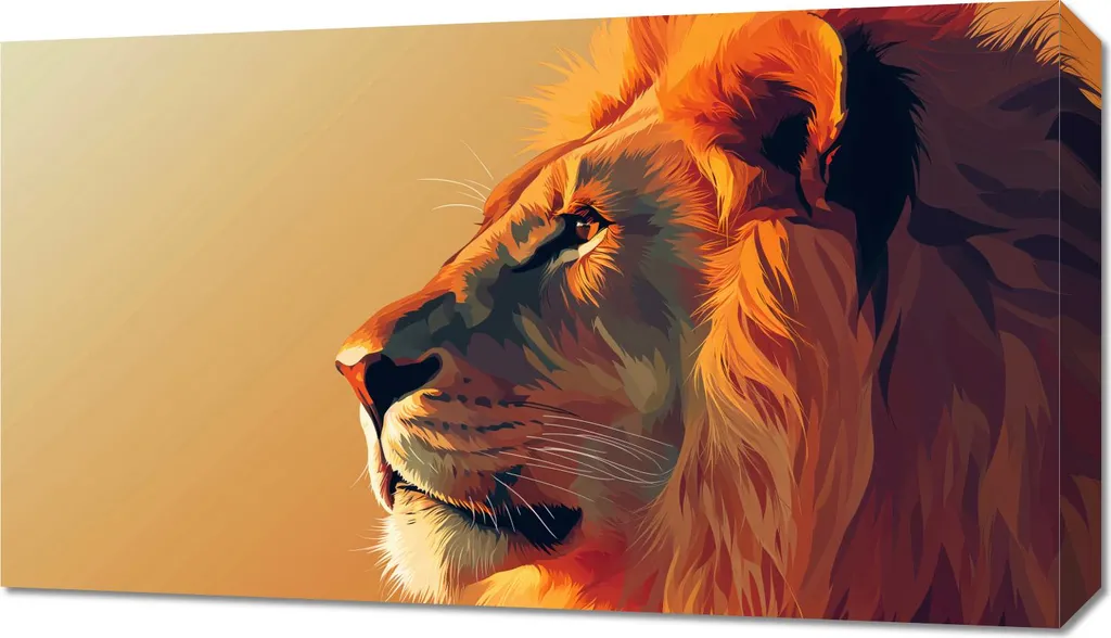 Image Roi 70 x 40 cm - Impression Fine Art avec Finition Mate Premium