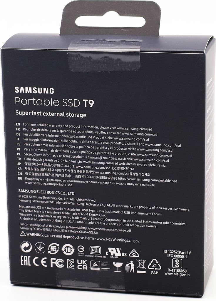 Samsung T9 MU-PG4T0B - SSD - verschlüsselt - 4 TB - extern Produktbild 2