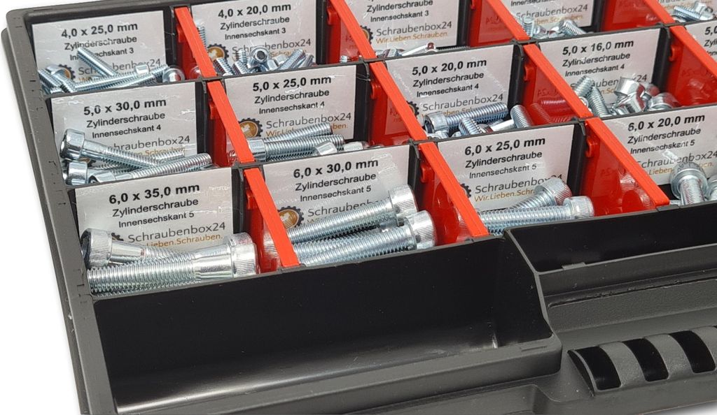 Zylinderkopfschrauben Sortiment M4-M5-M6 // 8mm-40mm 375 Produktbild 3