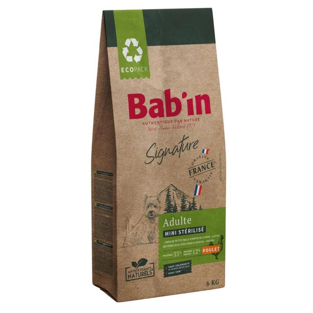 Bab'in Signature Mini Sterilized für kleine Hunderassen 6kg