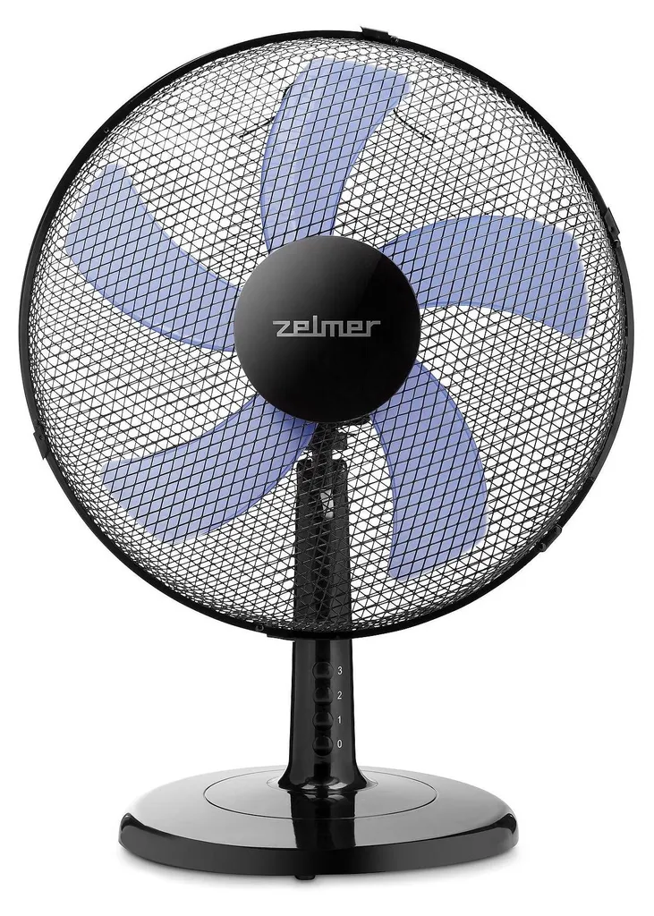 Zelmer ZTF0400 Ventilateur Noir et Bleu Anti-Chaleur Silencieux et Stable