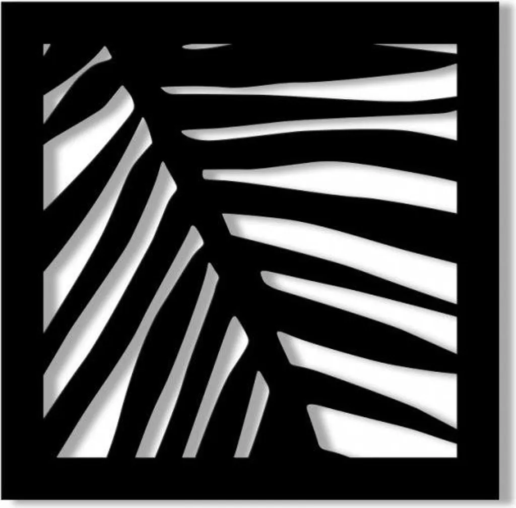 Pannello Traforato PALMA Nero 73x73cm - Trasforma la tua Casa in Design