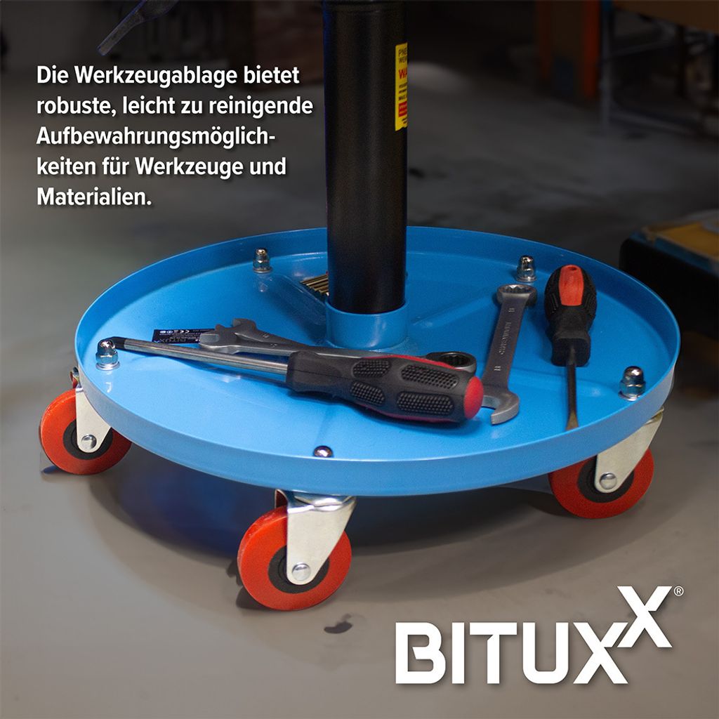 Bituxx Werkstattsitz Werkstattstuhl Werkstatthocker Produktbild 3