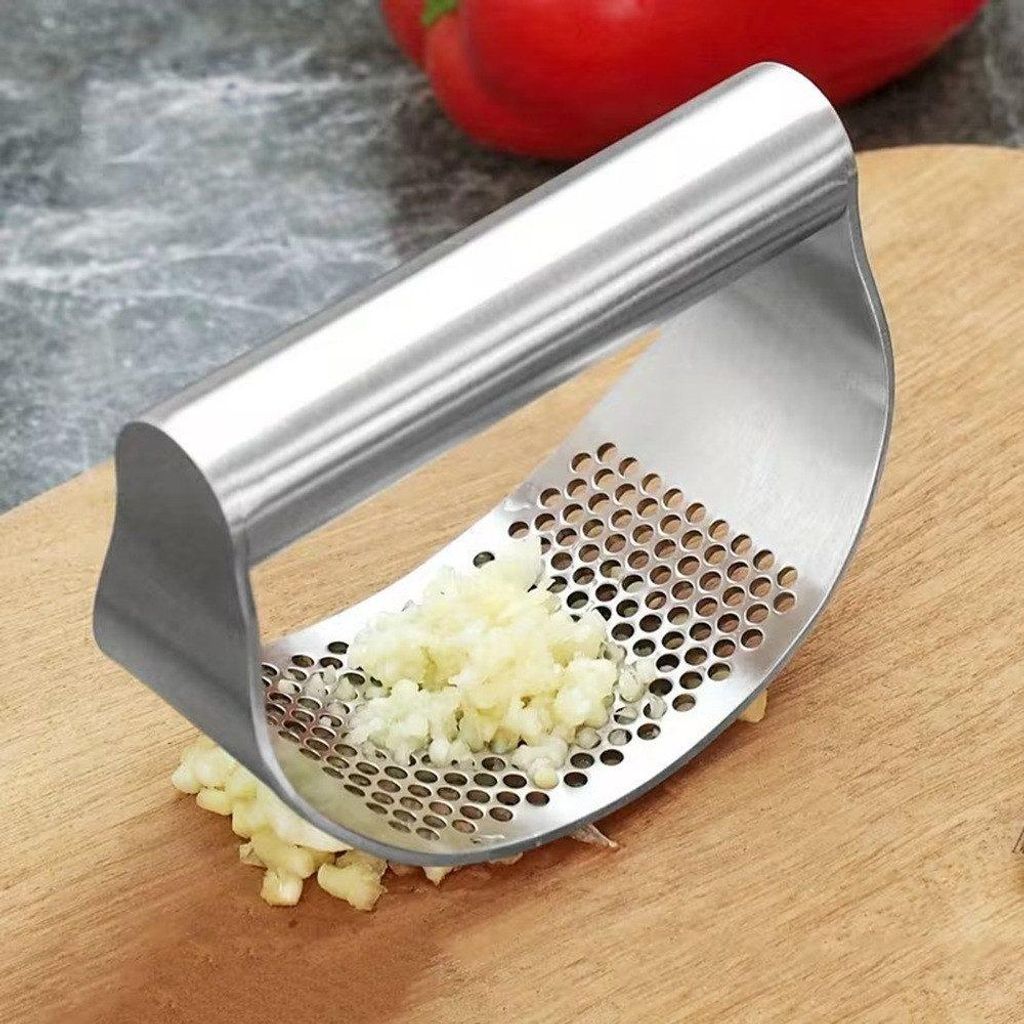 Knoblauchpresse Edelstahl Knoblauchwippe & Einfache Produktbild 