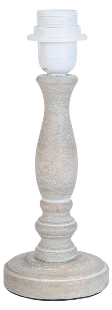Base per lampada Clayre & Eef Ø 16x28 cm in legno marrone Immagine del prodotto 