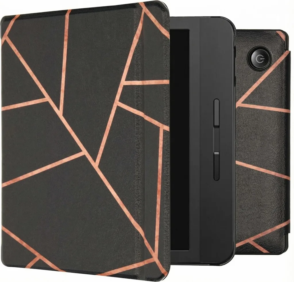 Custodia Tolino Vision 5 imoshion Slim Hard Sleepcover - Grafica Nera
