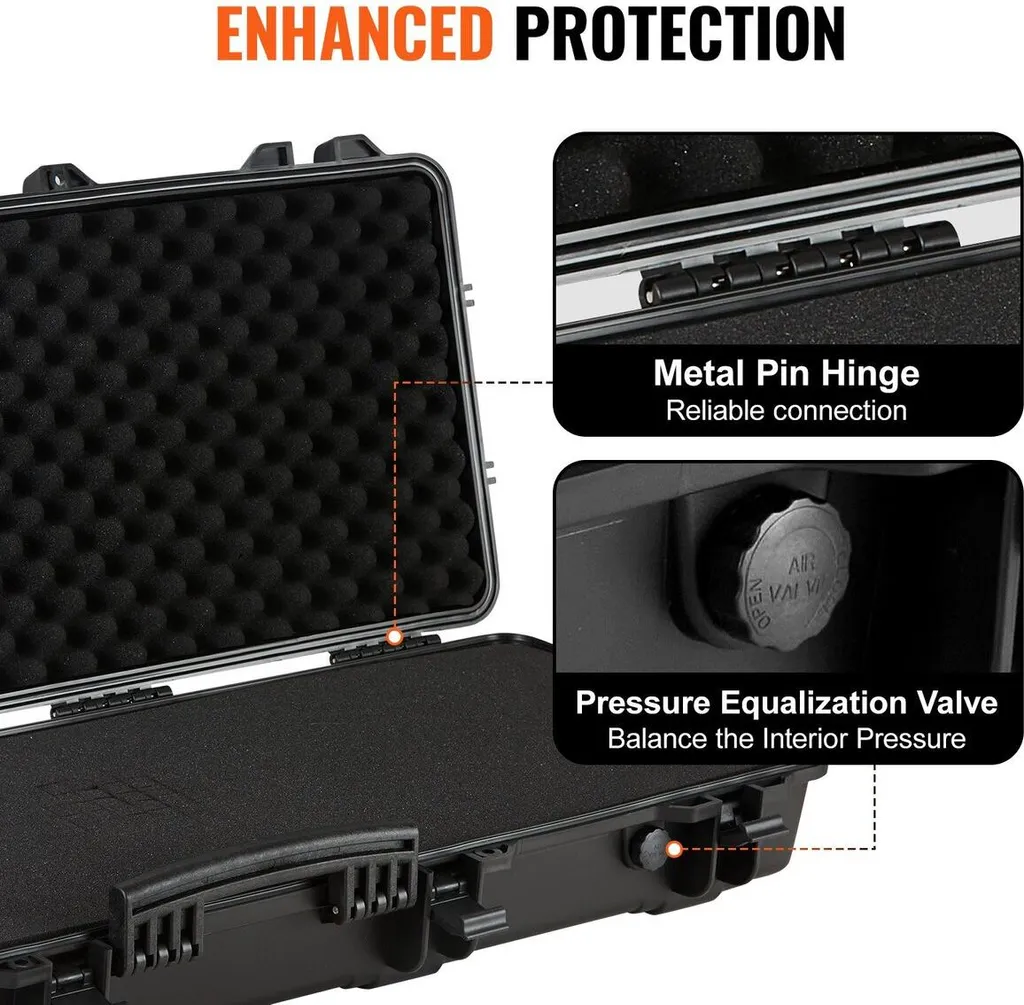 Valise rigide pour arme à feu avec mousse protectrice et étanche IP67 - 5