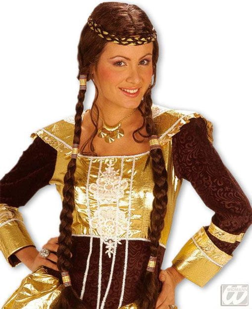 Rapunzel Zopfperücke Braun Produktbild 