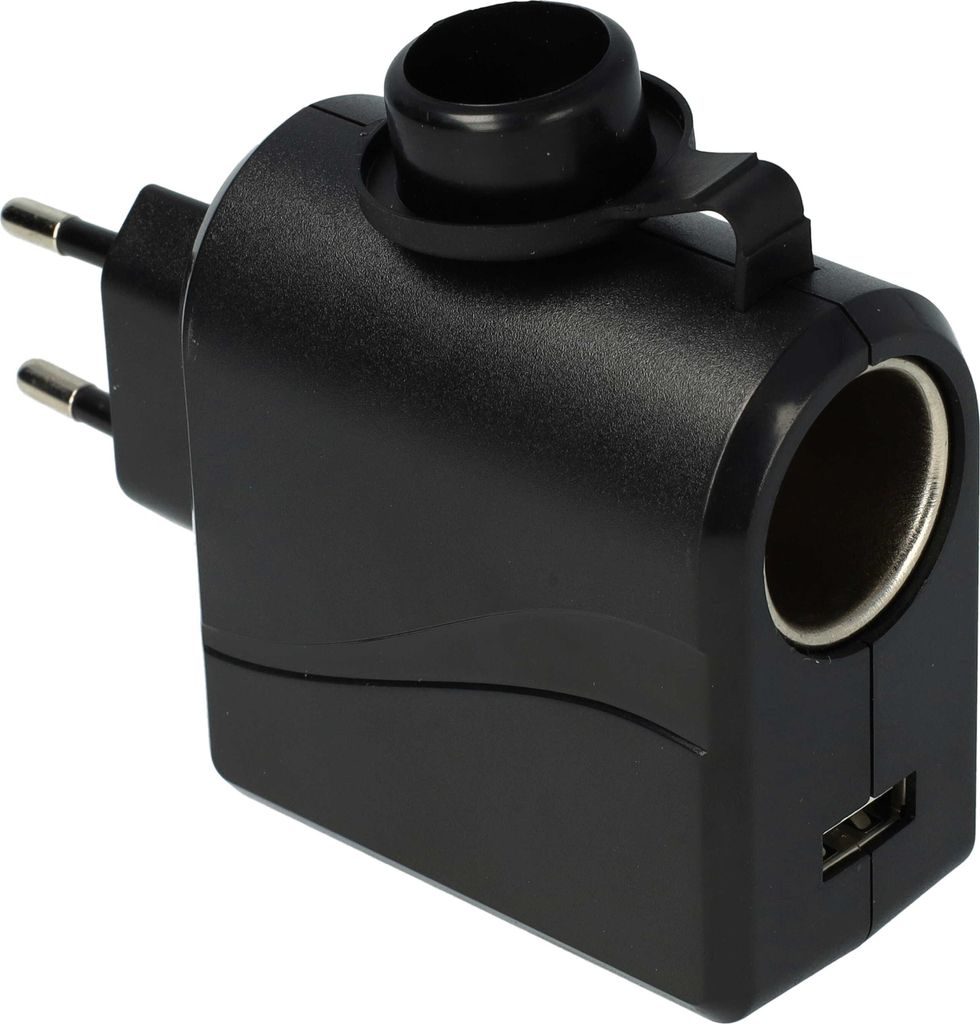 vhbw 12 V KfZ-Anschluss Adapter auf 220 V, Spannungswandler Produktbild 