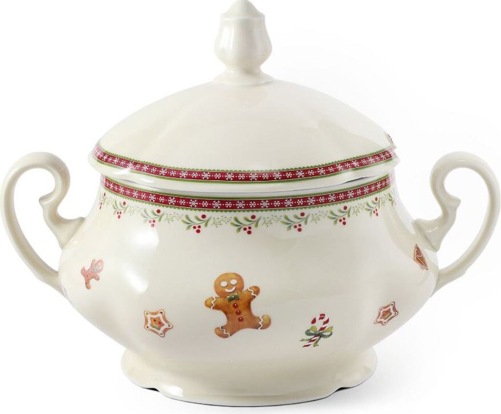 Polévková mísa, 2,5 l, perníčky, vánoční porcelán, Leander Obrázek produktu 