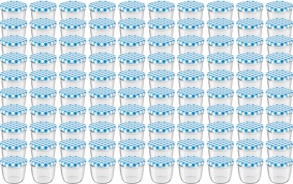 WELLGRO Einmachgläser mit Schraubdeckel - 230 ml, 8,5 x 6,5 Produktbild 