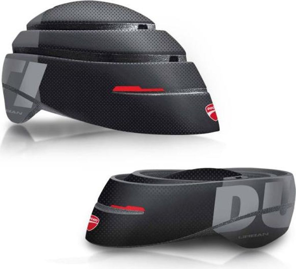 Ducati DUC-HLM-FLD/L casco sportivo Nero, Grigio, Rosso Immagine del prodotto 