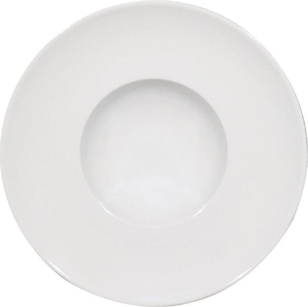 Teller Napoli aus Porzellan 20 cm mit verstärkten Rändern für Vorspeisen und Desserts