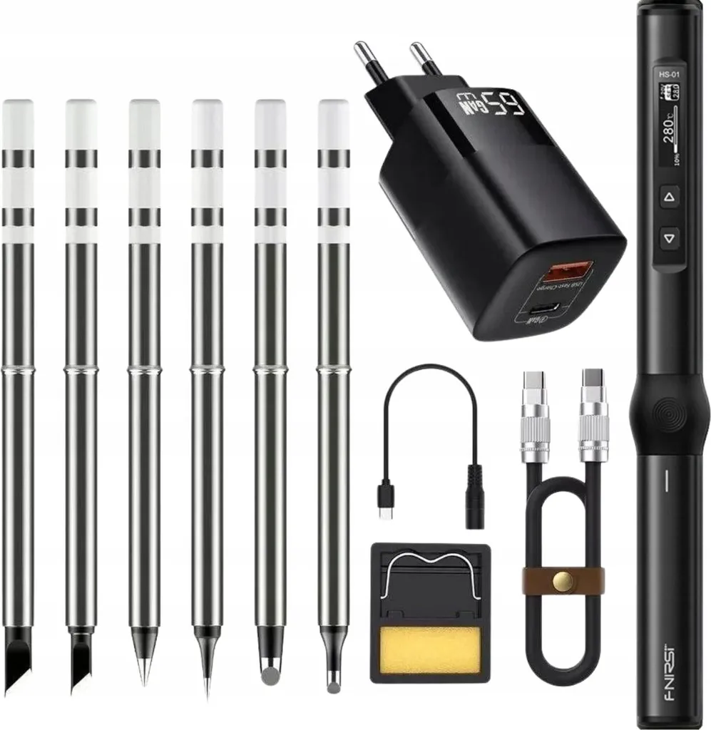 Offerta Kit Saldatore Fnirsi HS-01 65W: 6 Punte per un Lavoro Perfetto