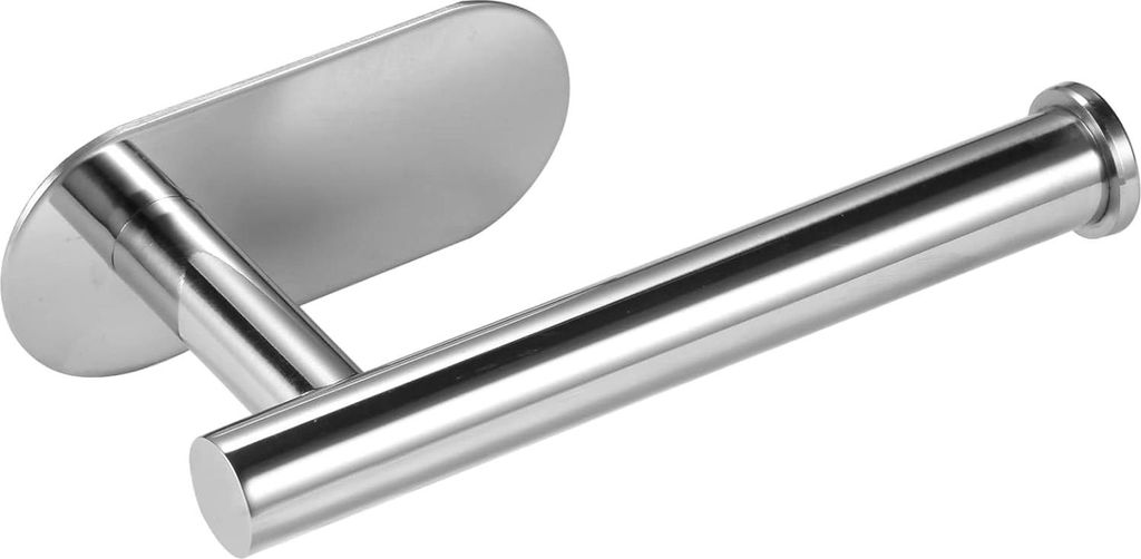 Edelstahl Toilettenpapierhalter - selbstklebend, stark, wasserdicht - 1 Stück - Silber