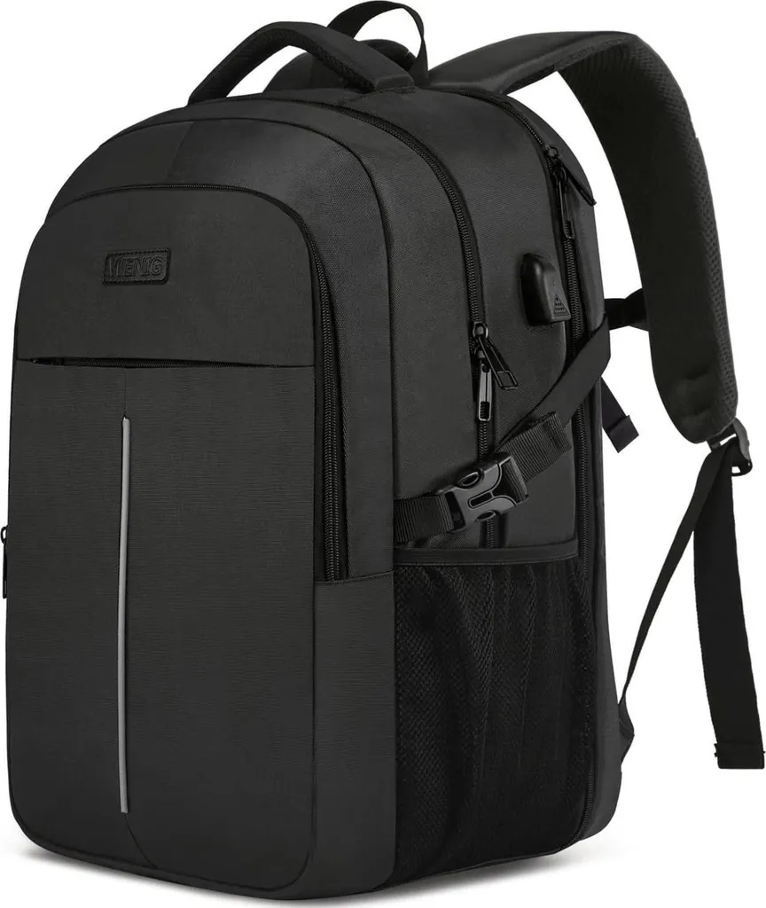 Zaino Tech 55L per Laptop 18,4": Recensione dello Zaino USB Nero