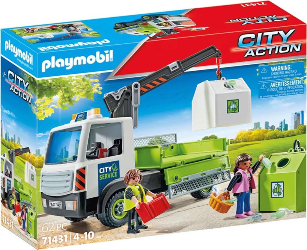 PLAYMOBIL 71431 Altglas-LKW z pojemnikiem Zdjęcie produktu 