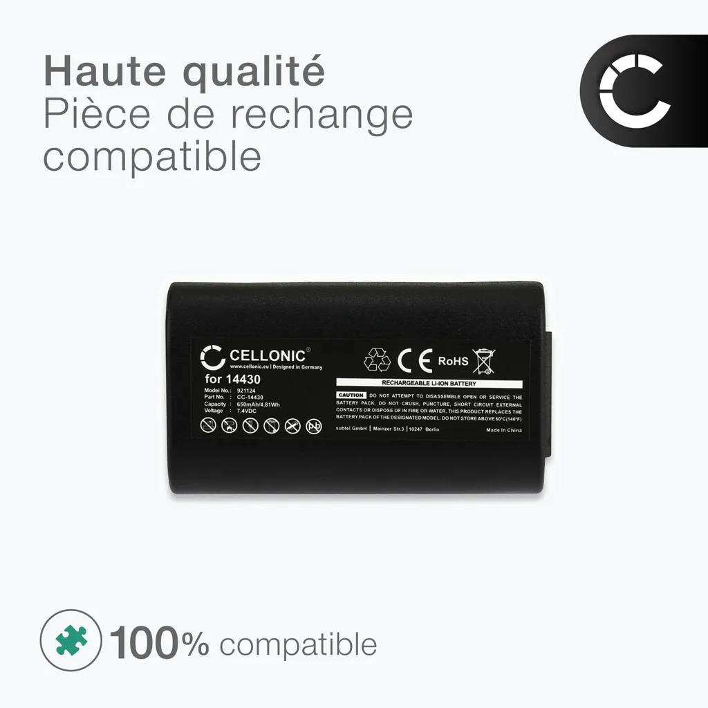 Batterie de Rechange Dymo LabelManager 280 260P - Corrige Panne Charge