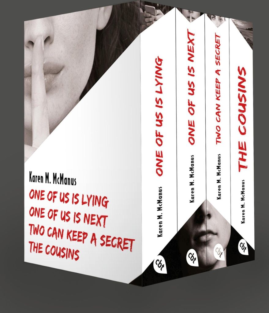 Karen M. McManus: Vier Bände im Taschenbuch-Schuber: One of us is lying, One of us is next, Two can keep a secret, The Cousins