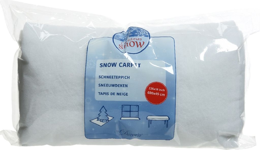 Schneematte Künstliche Schneedecke Deko Weiß 600×45cm Weihnachtsdeko Winter Deko