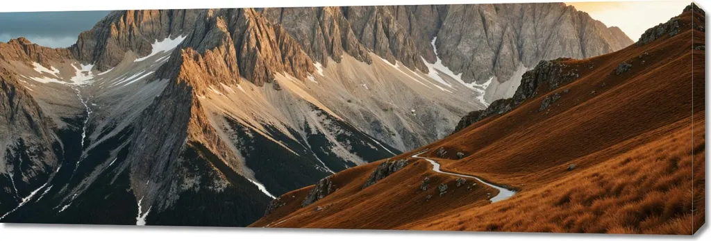 Quadro Panoramico 150x50 Montagne - Decorazione Moderna Parete