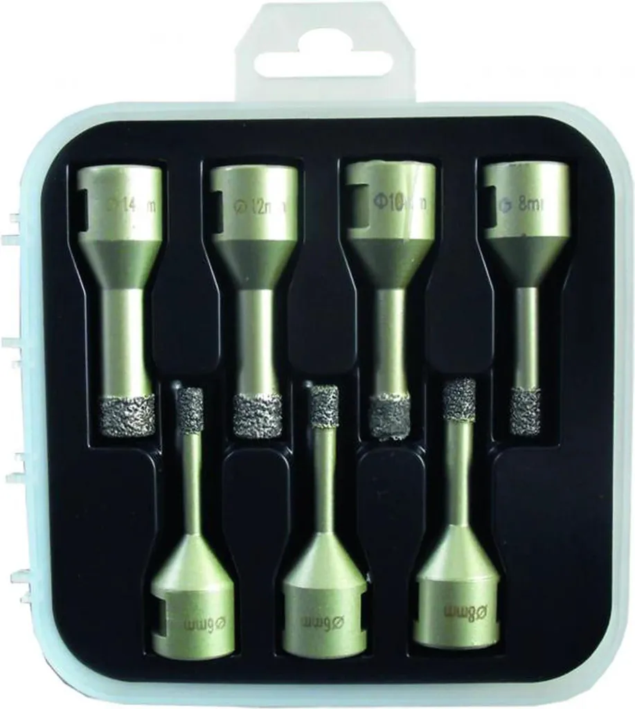 Set di punte diamantate per piastrelle Brinko, 7 pezzi, 1 pz.