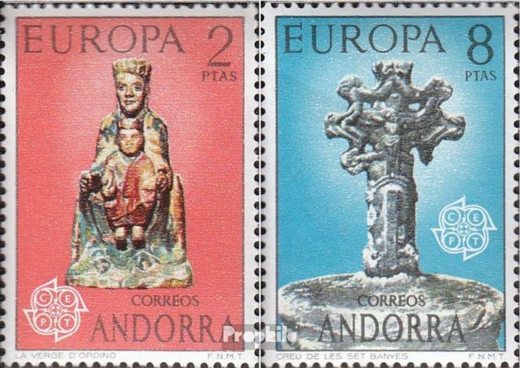 Briefmarken Andorra - Spanische Post 1974 Mi 88-89 (kompl.Ausg.) FDC Europa