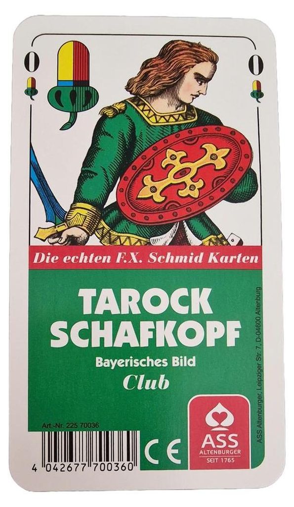 Schafkopf/Tarock bayrisches Bild Kunststoffetui, 1 Stück Produktbild 