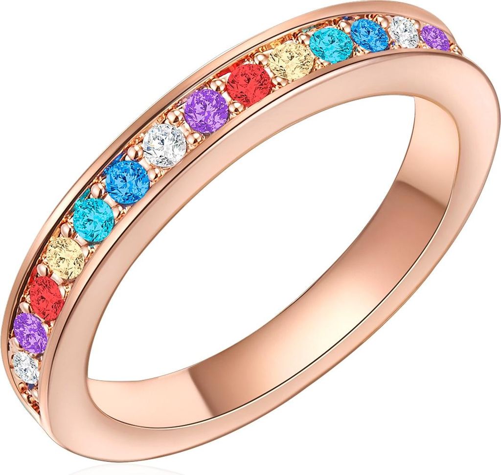 Lulu Jane Ring Metall-Legierung verziert mit Kristallen von Swarovski 54