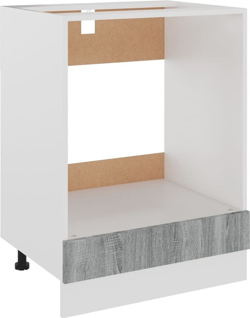vidaXL Herdumbauschrank Lyon Grau Sonoma 60x46x81,5 cm Produktbild 