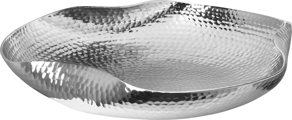 Fink SHADOW, Schale, Aluminium, vernickelt, glänzend, silberfarben, L. 32.5 cm, B. 30 cm, H. 6.2 cm 156135