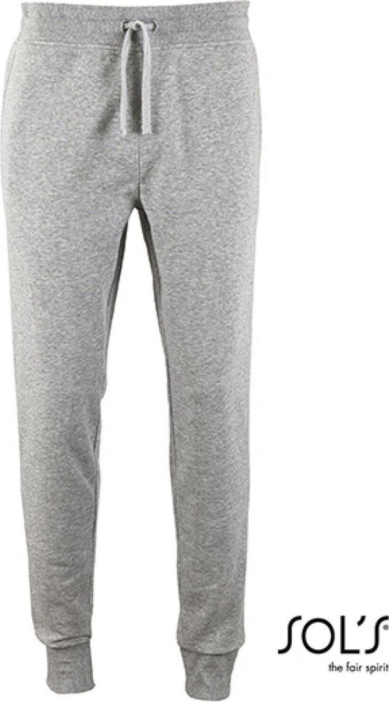 SOLs 02084 | Herren Slim Fit Jogging Pants Jake - Farbe: Grey Melange - Größe: XXL