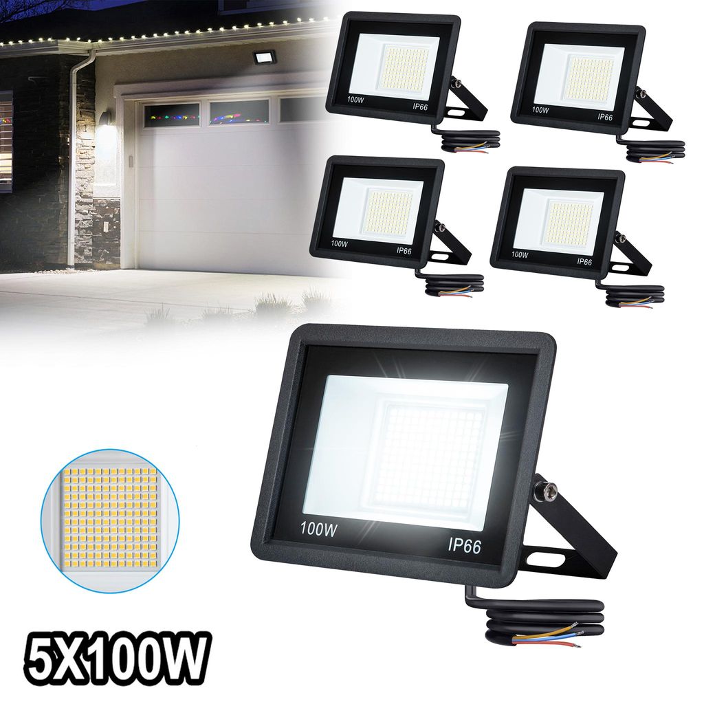 ACXIN, lot de 10 projecteurs LED de 100W, lumière blanche Image du produit 