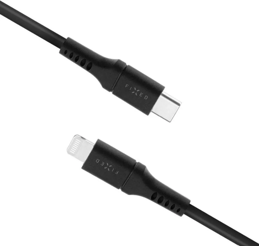 Câble USB-C vers Lightning anti-nœuds en silicone doux haute qualité